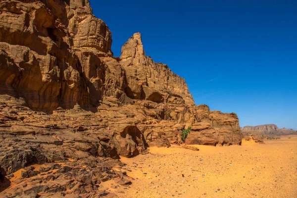 Formação Rochosa Incrível Tadrart Rouge Sahara Desert Tassili Najjer National — Fotografia de Stock