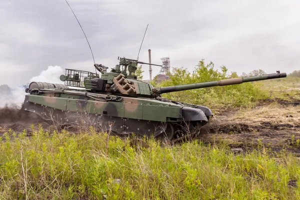 Poolse Moderne Belangrijkste Strijd Tank Twardy Tijdens Militaire Demonstraties — Stockfoto