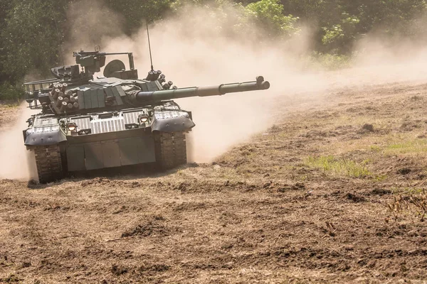 Polský Moderní Hlavní Bojový Tank Twardy Během Vojenské Ukázky — Stock fotografie