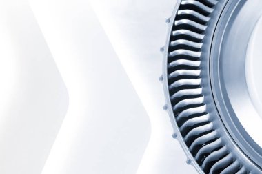 jet motoru bıçaklarının mavi tasarlamak yakın çekim