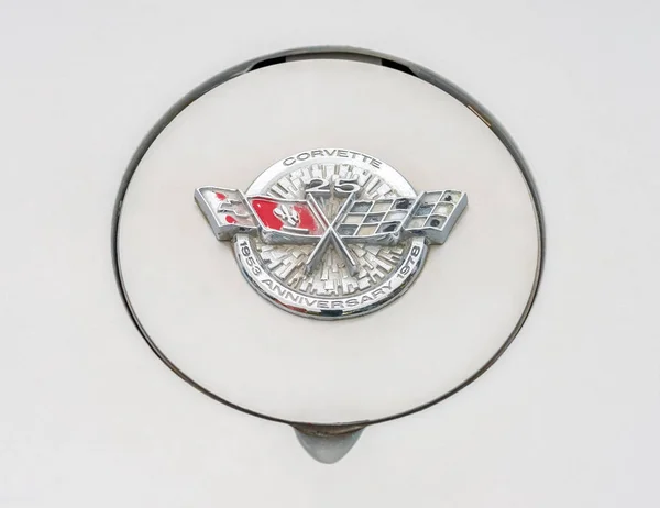 Farnborough March 2018 Close 25Th Anniversary Badge Gas Cap Classic — Stock Photo, Image