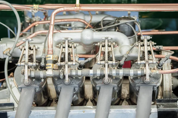 Closeup Vintage Automobile Engine Approx One Hundred Years Old — Stock Photo, Image