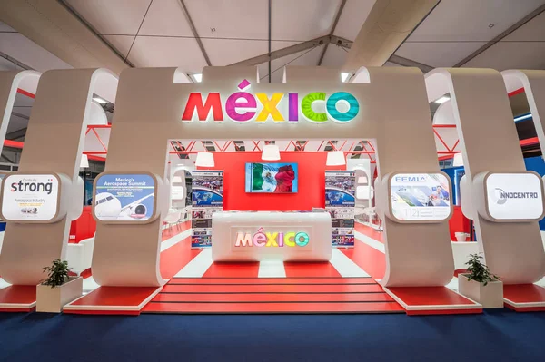 Farnborough July 2018 Trade Stand Showcasing Mexican Aviation Based Business — Stock Photo, Image