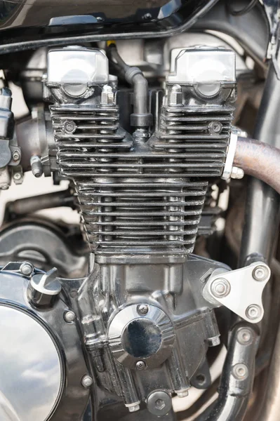 Motorcykel motor närbild — Stockfoto