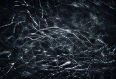 Arka plan bulanık. Güzel çizgiler belirir ve bulanık metal ile ufuk bokeh net hafif lekeler