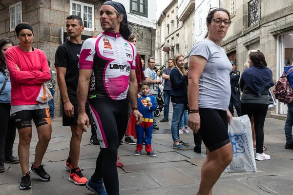 Santiago Compostela Spanje Jun 2018 Santiago Compostella Straat Scène Mensen — Stockfoto