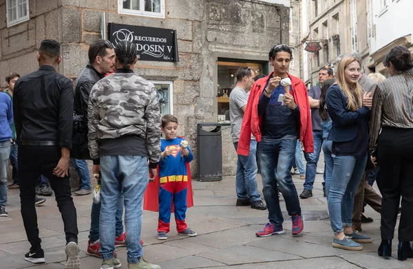 Santiago Compostela Španělsko Červen 2018 Santiago Compostela Street Scéna Lidé — Stock fotografie