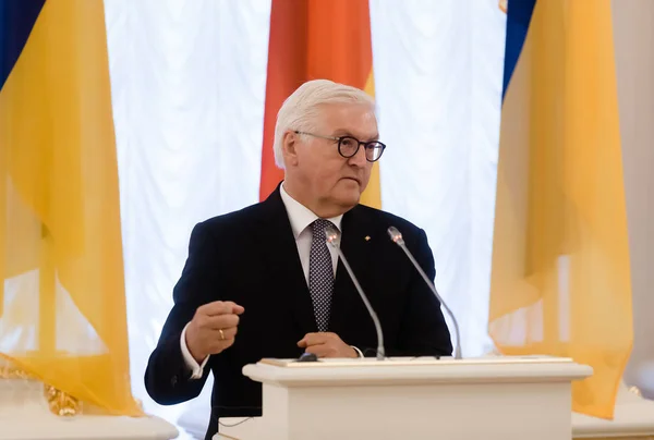 Kijów Ukraina Maja 2018 Prezydent Federalny Federalna Republika Niemiec Frank — Zdjęcie stockowe