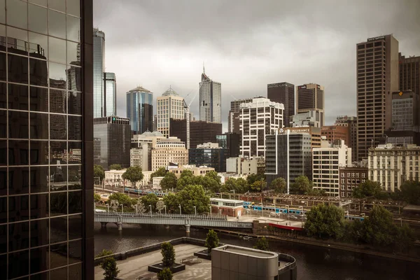 Melbourne Australia December 2014 Melbourne Skyline Melbourne Capital Most Populous — Stock Photo, Image