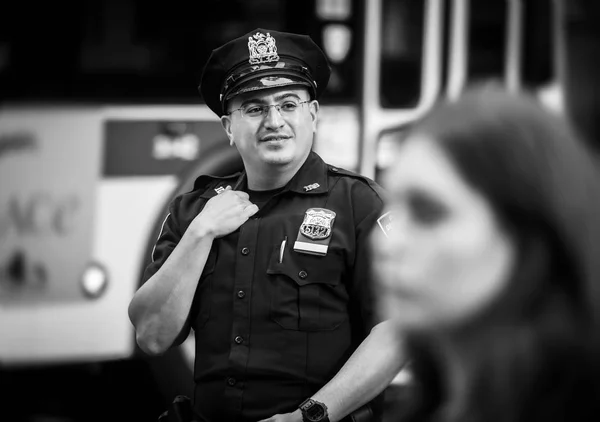 New York États Unis Sept 2017 Des Policiers Dans Les — Photo