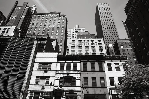 Nueva York Junio 2014 Imagen Blanco Negro Arquitectura Manhattan Manhattan —  Fotos de Stock