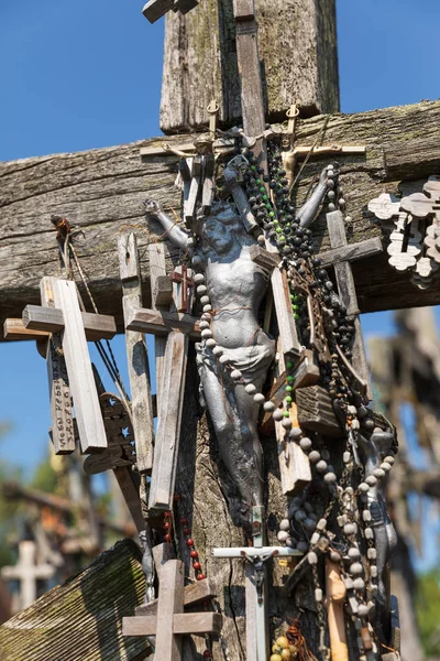 Crucifixion Chris Hill Crosses Siauliai Lithuania Hill Crosses Unique Monument — Stock Photo, Image