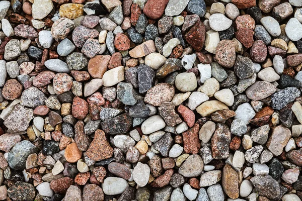 Different Colored Rocks Pebbles Beach Various Colors Textures — Stock Photo, Image