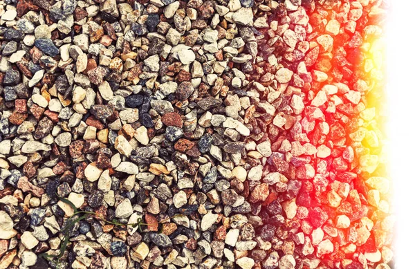 Different Colored Rocks Pebbles Beach Various Colors Textures — Stock Photo, Image