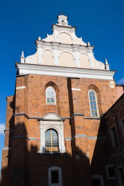 Lublin, Polonya - 27 Temmuz 2018: Sokakları ve mimari Lublin eski şehir. Lublin Polonya'dokuzuncu büyük şehridir.