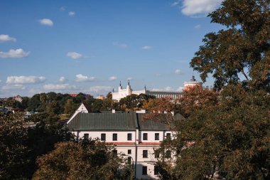 Lublin, Polonya - 27 Temmuz 2018: Sokakları ve mimari Lublin eski şehir. Lublin Polonya'dokuzuncu büyük şehridir.