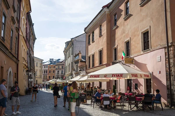 Lublin Polonia Julio 2018 Calles Arquitectura Ciudad Vieja Lublin Lublin — Foto de Stock