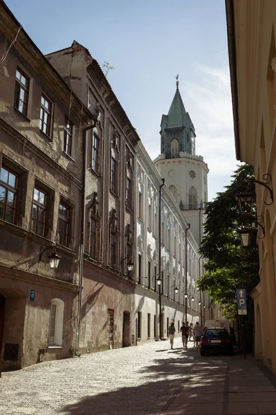 Lublin Polen Jul 2018 Gator Och Arkitekturen Den Gamla Staden — Stockfoto
