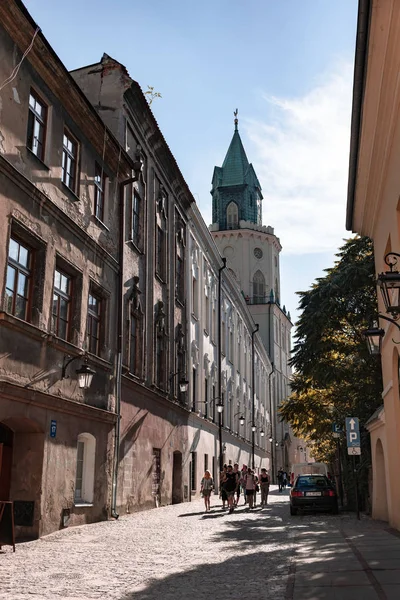 Lublin Polen Jul 2018 Straten Architectuur Van Oude Stad Van — Stockfoto