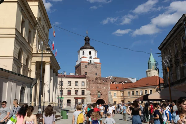 ルブリン ポーランド 2018 路地やルブリンの旧市街の建築物 ルブリンはポーランドで 番目に大きな都市です — ストック写真