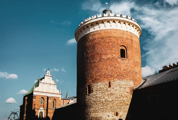Lublino Polonia Lug 2018 Torre Del Castello Reale Lublino Contro — Foto Stock