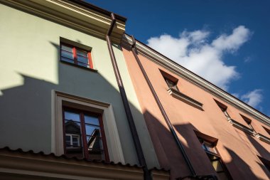 Lublin, Polonya - 27 Temmuz 2018: Sokakları ve mimari Lublin eski şehir. Lublin Polonya'dokuzuncu büyük şehridir.