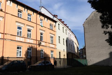 Lublin, Polonya - 27 Temmuz 2018: Sokakları ve mimari Lublin eski şehir. Lublin Polonya'dokuzuncu büyük şehridir.