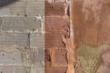 Arka plan eski duvar boyalı. Yaşlı sokak duvar arka plan, doku.