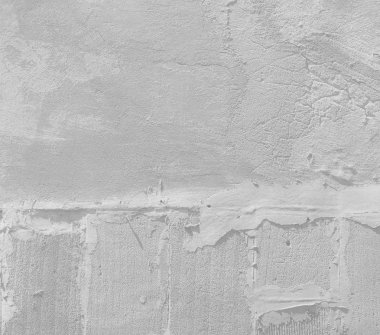 Soyut açık gri renkli. Vintage örmek yapısı. Sıva boyalı düzensiz beyazlatmak cephe arka plan.