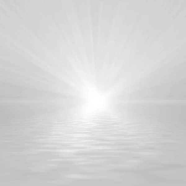 Abstract light gray background.  Sunset on waviness sea