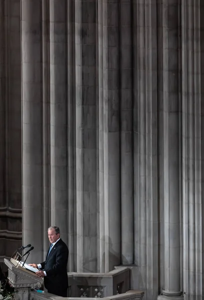 Washington Eua Setembro 2018 Presidente Dos Eua George Bush Discursou — Fotografia de Stock