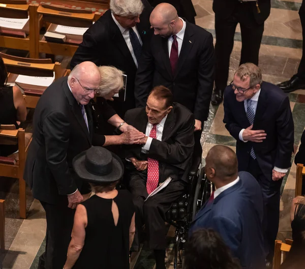 Washington D.C., ABD - Eylül 01, 2018: Anma, ABD'li Senatör John Mccain, Washington, ABD tarihinde 1 Eylül 2018 National Cathedral