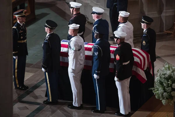 Washington Eua Setembro 2018 Memorial Service Senador John Mccain Catedral — Fotografia de Stock