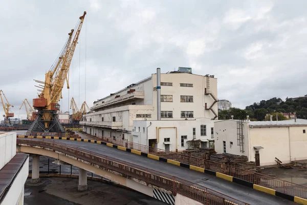 Odessa Ucrânia Setembro 2018 Marine Industrial Commercial Port Zona Industrial — Fotografia de Stock