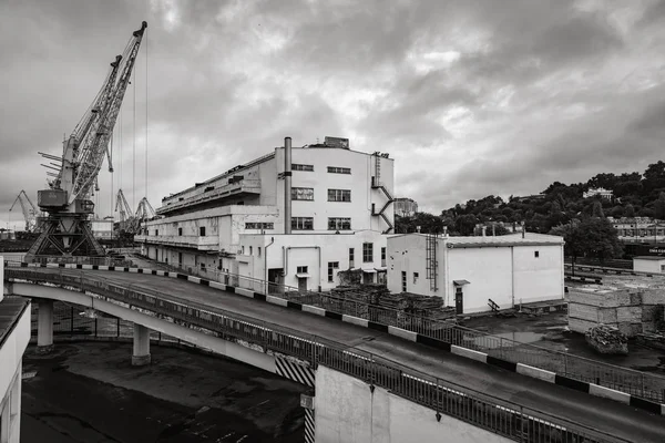 Odessa Ucrânia Setembro 2018 Marine Industrial Commercial Port Zona Industrial — Fotografia de Stock