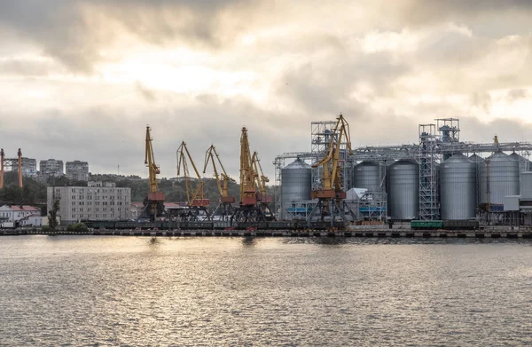 Одеса Sep 2018 Морський Промислового Торговельний Порт Промислові Зони Одеський — стокове фото