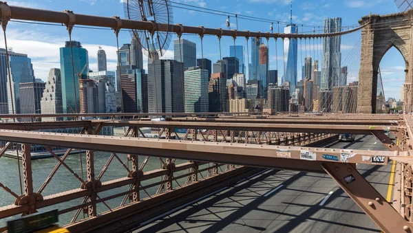 New York Usa Sep 2017 Jembatan Brooklyn New York City — Stok Foto