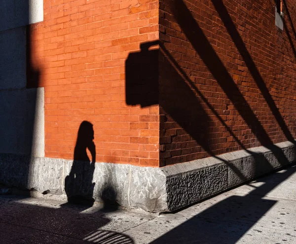 New York New Yorku Světlo Stíny Manhattan Street Scéna Američané — Stock fotografie