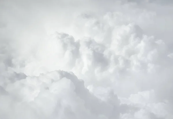 Céu Com Nuvens Uma Vista Avião Acima Das Nuvens Fundo — Fotografia de Stock