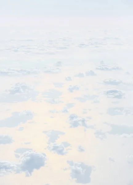 Небо Облаками Вид Самолета Над Облаками Абстрактный Природный Фон Облаками — стоковое фото
