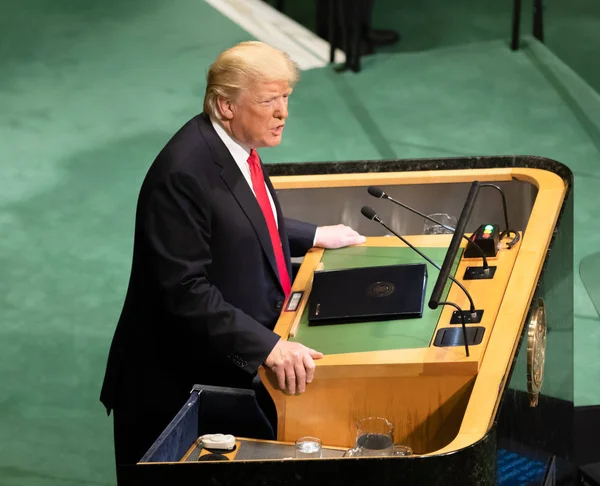 Nova Iorque Eua Setembro 2018 Presidente Dos Estados Unidos Donald — Fotografia de Stock