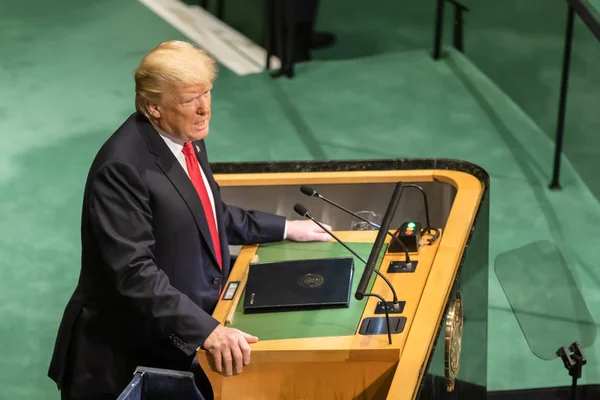 Nova Iorque Eua Setembro 2018 Presidente Dos Estados Unidos Donald — Fotografia de Stock