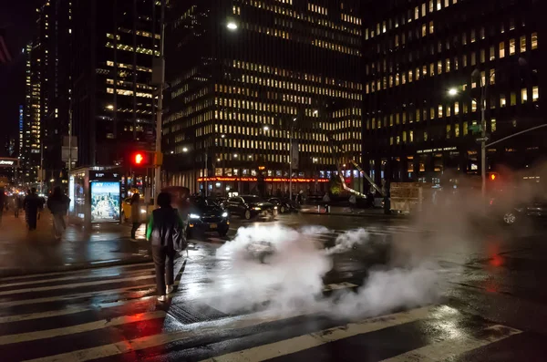 New York États Unis Sept 2018 Scène Rue Manhattan Nuage — Photo