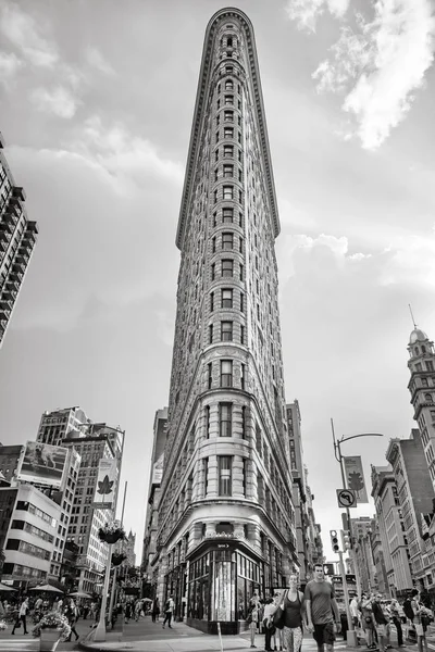 Nova York Eua Setembro 2017 Imagem Preto Branco Flatiron Building — Fotografia de Stock
