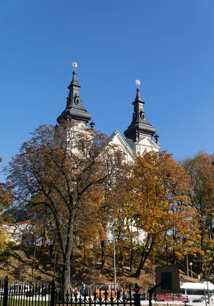 Lwów Ukraina Października 2018 Ulice Architektura Starego Miasta Lwowie Słoneczny — Zdjęcie stockowe