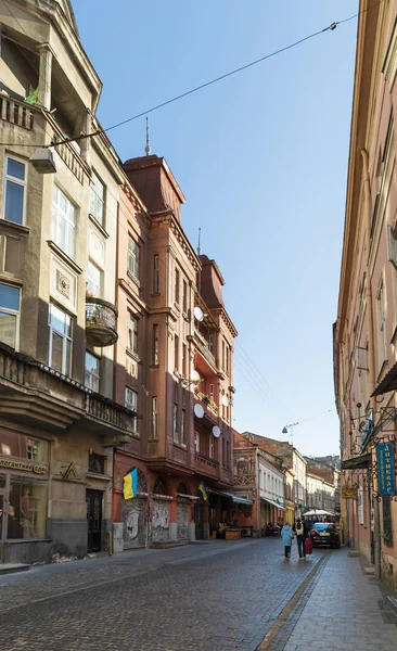 Lviv Ucrania Octubre 2018 Calles Arquitectura Antigua Ciudad Lviv Día — Foto de Stock