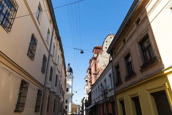 Lviv Ukraine Oct 2018 Streets Architecture Old Lviv City Sunny — Stock Photo, Image