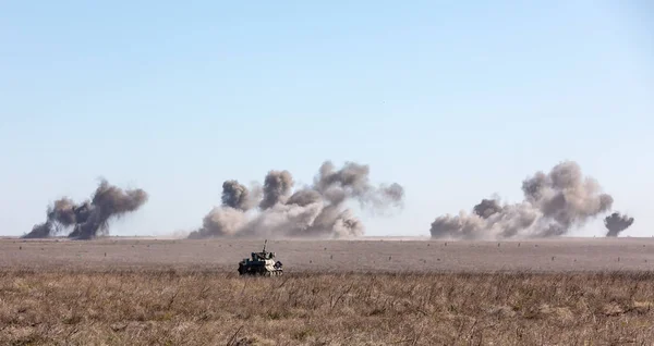 Reg Donetsk Oekraïne Okt 2018 Militaire Uitrusting Een Militair Oefenterrein — Stockfoto