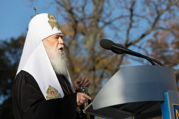 Kiev Ukraine Okt 2018 Primaz Igreja Ortodoxa Ucraniana Patriarcado Kiev — Fotografia de Stock