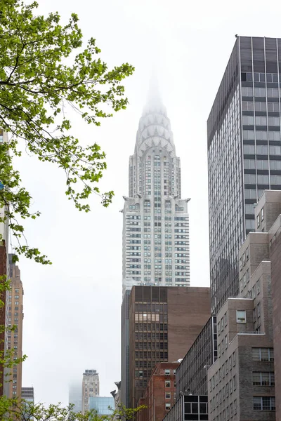 New York Usa Maggio 2016 Street Nyc Chrysler Building Manhattan — Foto Stock
